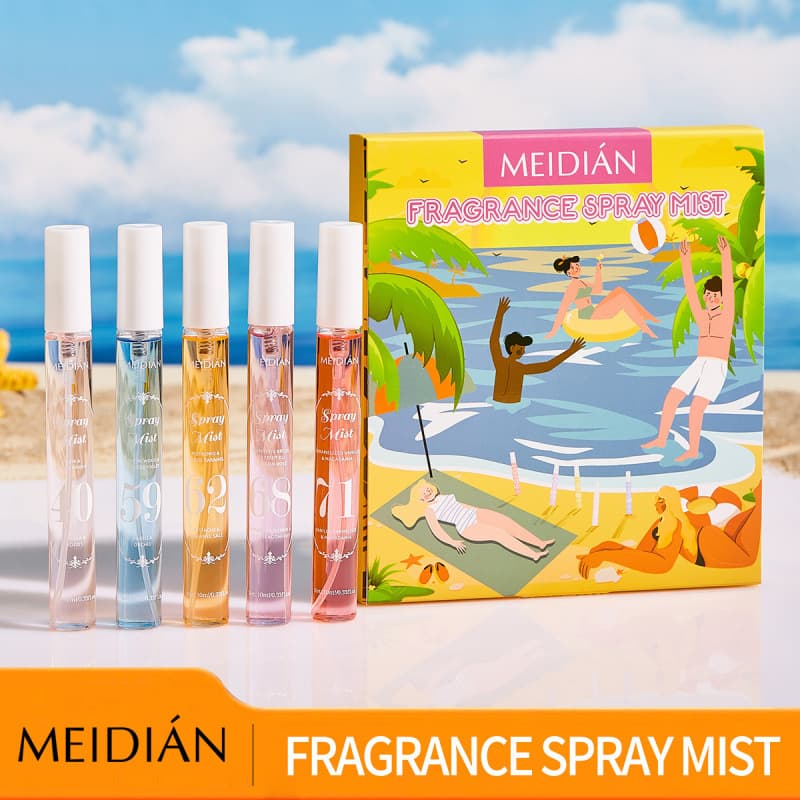 Cross-Border Bestseller Perfume Alcohol-Free Set Beach Digital Perfume Body Hair Long-Lasting Fragrance Women's Perfume