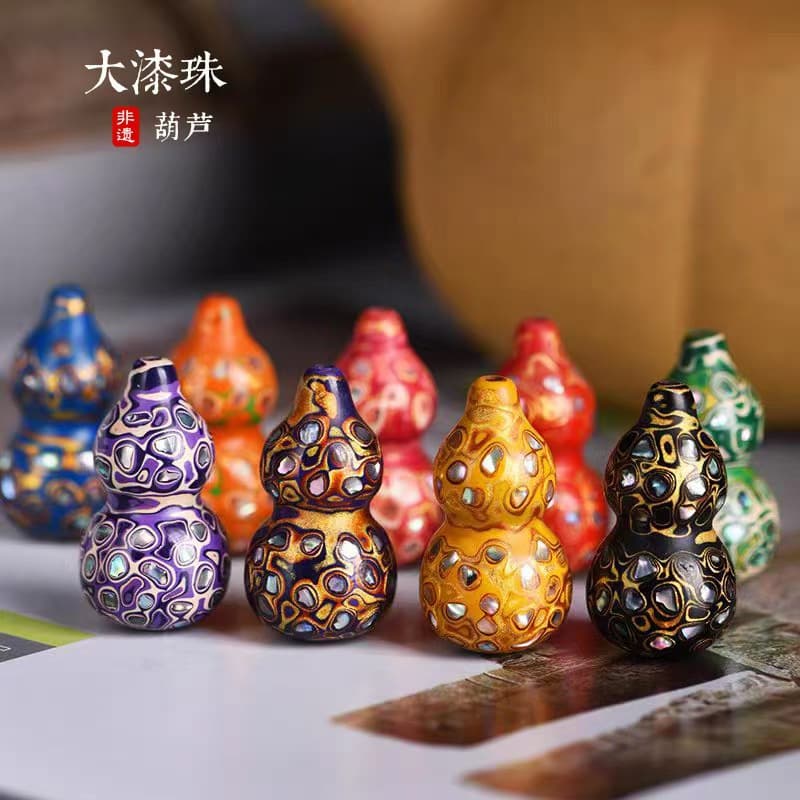 Factory direct sales wholesale authentic intangible cultural heritage multi-craft lacquer gourd handicrafts street stall live broadcast large supply quantity and excellent price