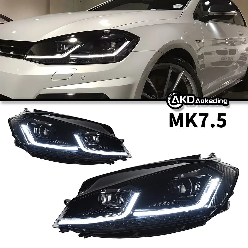 Specifically for 18-20 Volkswagen Golf 7.5 Headlight Assembly Modified High 7.5 Headlight LED Sequential Turn Signal