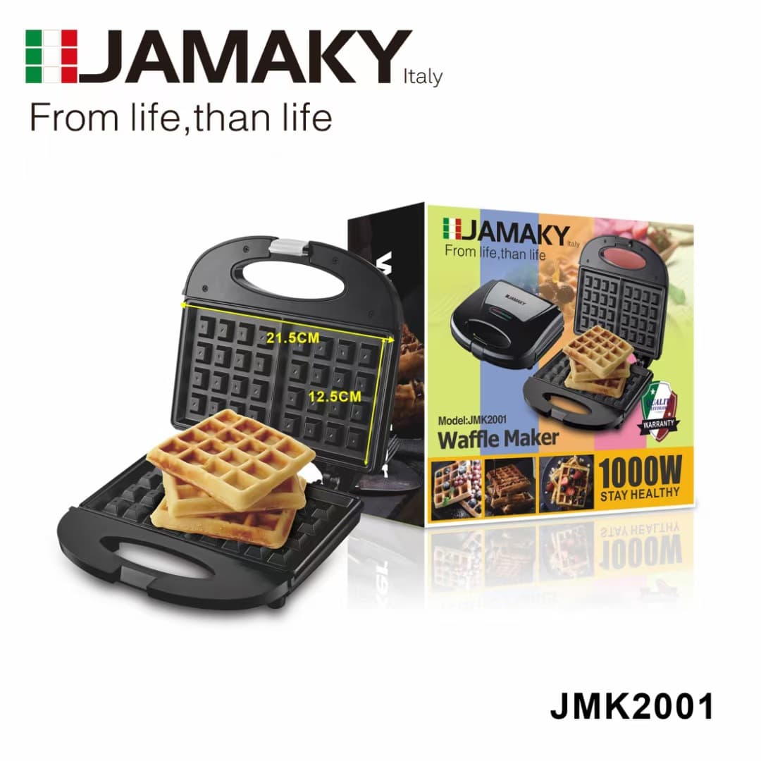 JAMAKY 2001 Home Breakfast Machine Mini Waffle Maker Crepe Maker