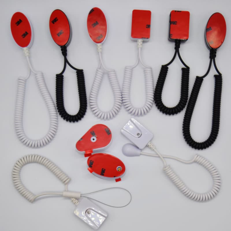 Mobile Phone Anti-Theft Chain Display Stand, Magnetic Remote Control Anti-Loss Rope, Spring Wire Magnetic Oval Steel Wire Pull Box