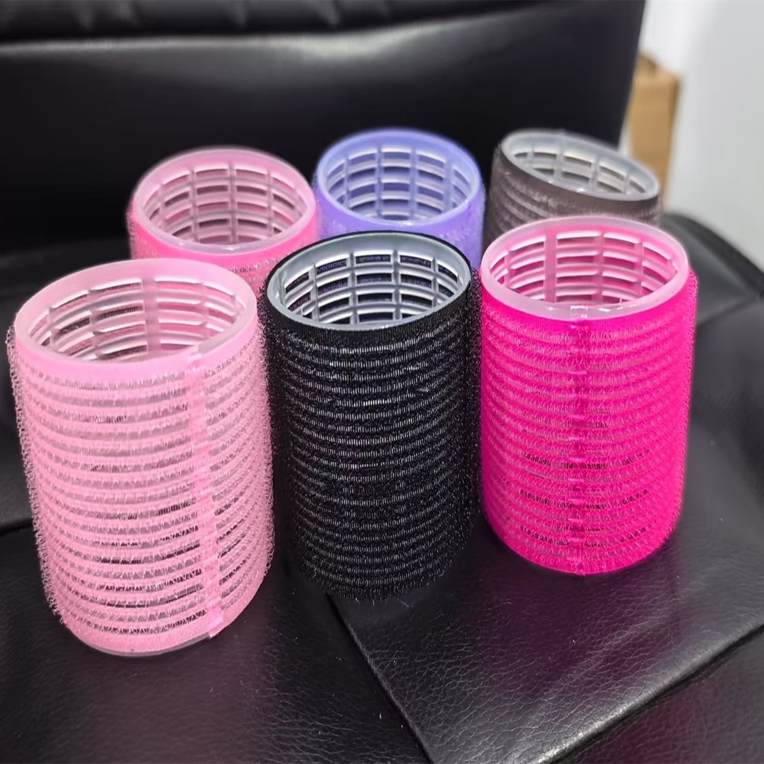 Amazon Multi-Color Self-Adhesive Hair Rollers, Effortless Curlers for Air Bangs, Plastic Hair Rollers