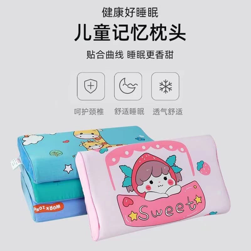 Children's cartoon latex pillow gift, new cartoon pillowcase, micro-business baby latex pillow core dropshipping