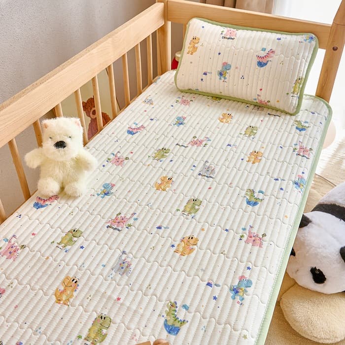 Category A maternal and infant cotton quilted baby spliced mattress small mattress thickened sheet children's student anti-slip bed cover