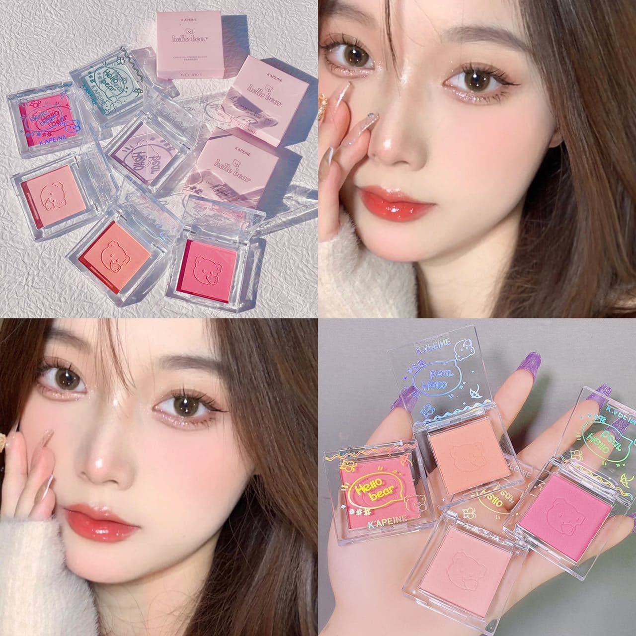 Makeup Capel Monochrome Blush Blush Blush Purple Matte Vitality Girl Student Party Natural Shaping to Improve Complexion