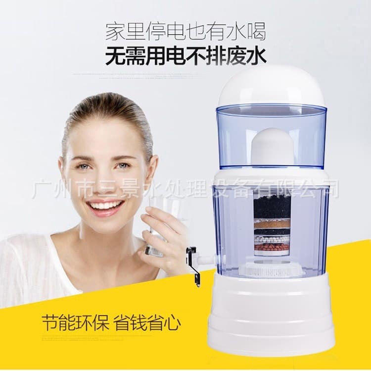 Drop Shipping 14L Water Purifier 16L Water Purifier Bucket Mineral Water Filter Direct Drinking Ceramic Core Cross-Border Sample Free Shipping