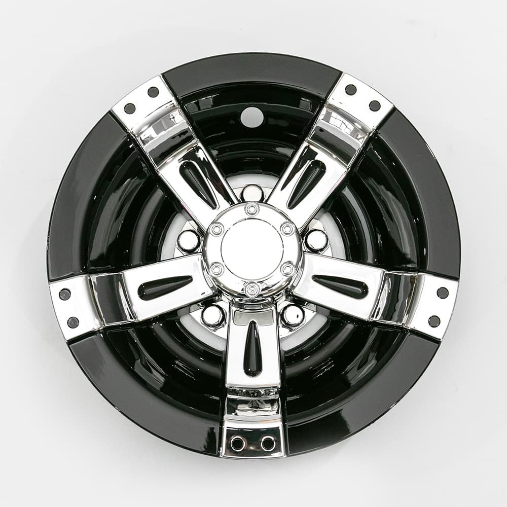 Wholesale Goff Golf Cart Accessories Golf Cart Universal Model 8inch Electroplated/Black-Plated Two-Color Wheel Cover