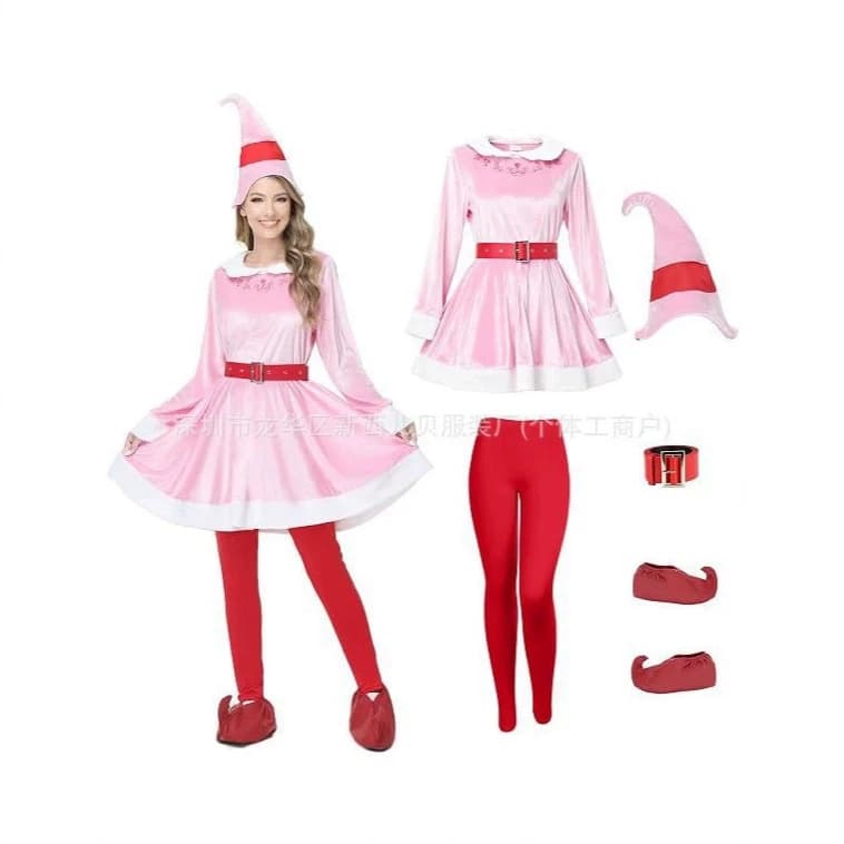 Elf costume female Christmas elf costume female elf costume adult Christmas