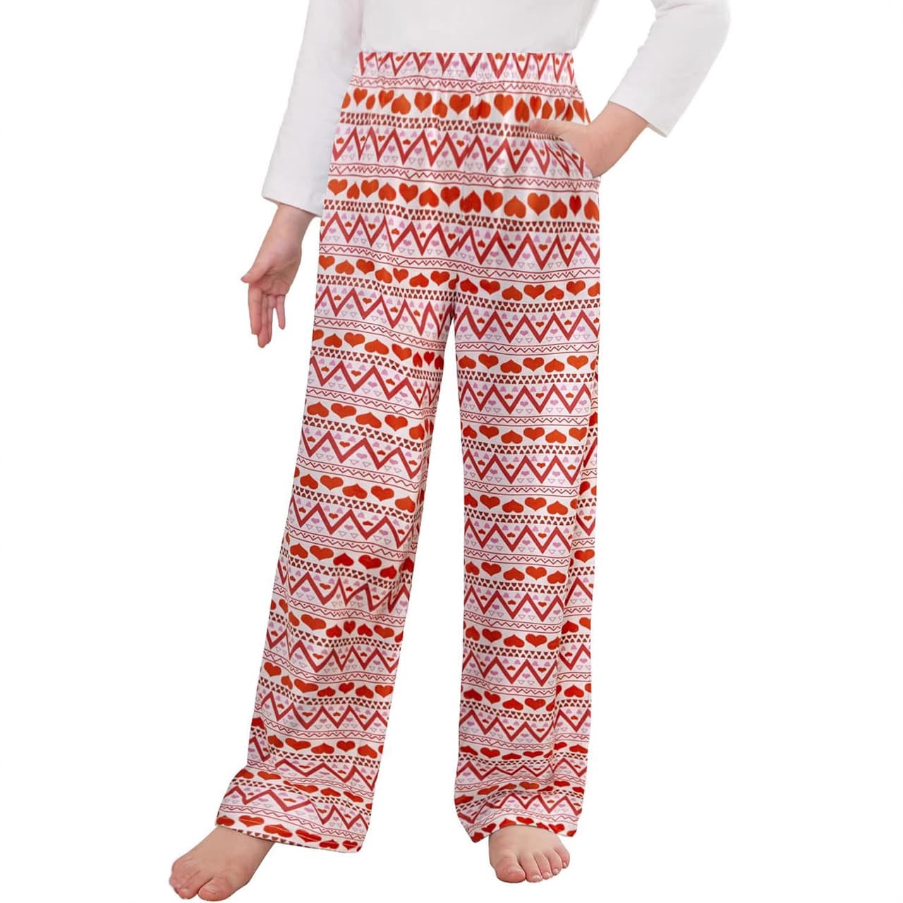 【Big Kids】Homewear 2024 Pajama Pants New Loose Comfortable Single Brushed Summer Air Conditioning Pants