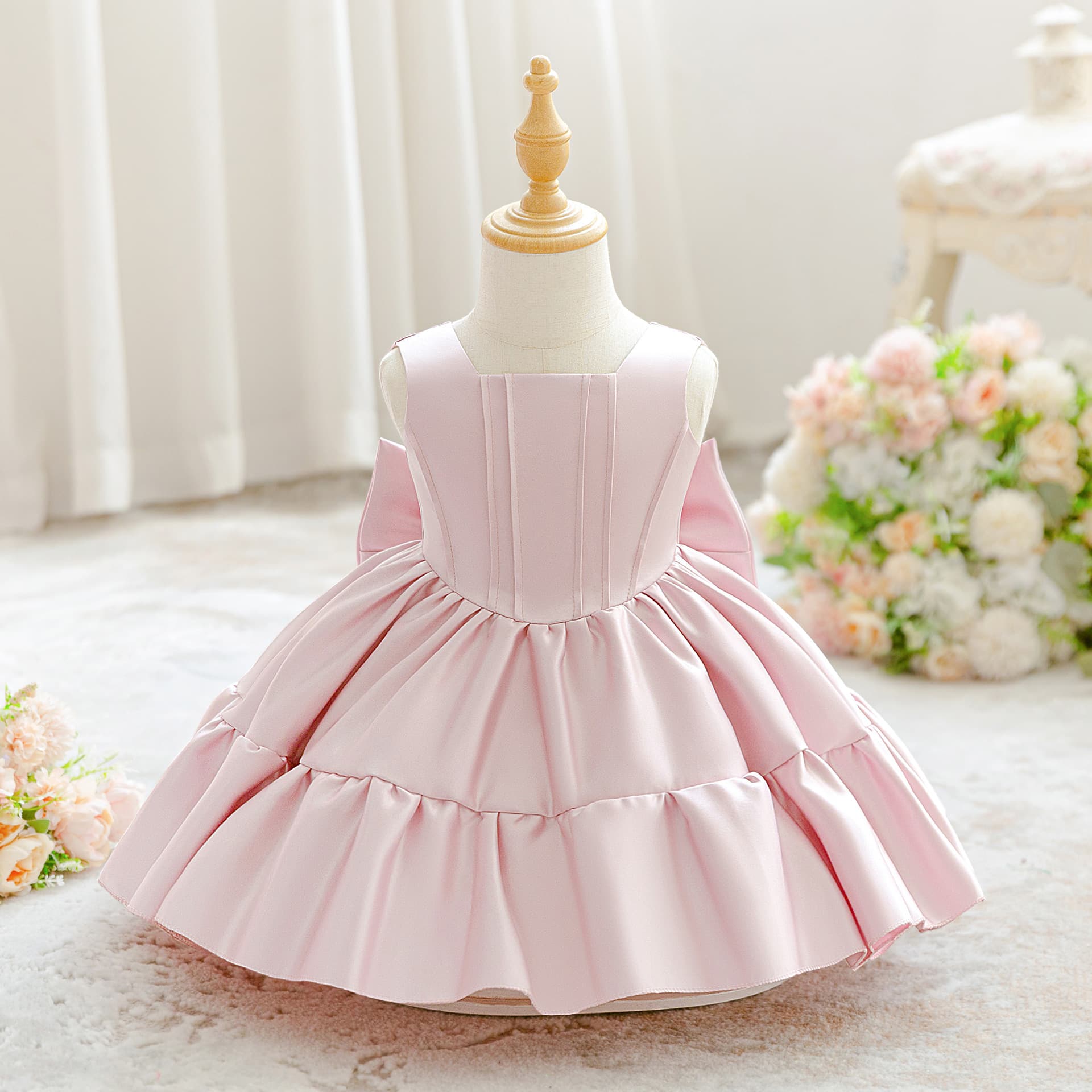 Amazon girls first birthday party dress baby birthday princess tutu skirt flower girl wedding dress dress