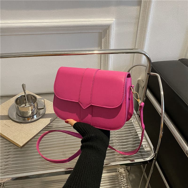 2024 New Trendy PU Women's Handbag, Korean Style Saddle Bag, Crossbody Bag for Cross-Border
