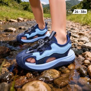 Children's Sandals Boys 2026 New Summer Style Girls Summer Hollow Out Baby Sandals Closed-Toe Sandals Beach Shoes