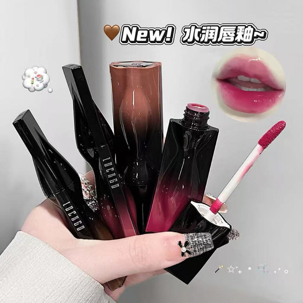 LUCKGO Star Universe Mirror Lip Gloss Water Shine Mirror Lip Gloss Student Party Lip Gloss Brightening Color Long Lasting Not Easy to Fade Affordable Lip Gloss