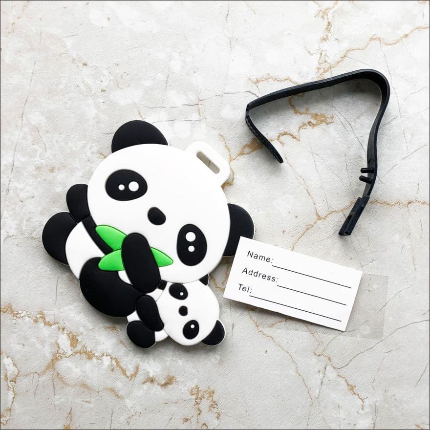 Panda Luggage Tag Suitcase Decoration Pendant Anti-Loss ID Tag Label Hanger Chengdu Cultural Creative Panda Merchandise