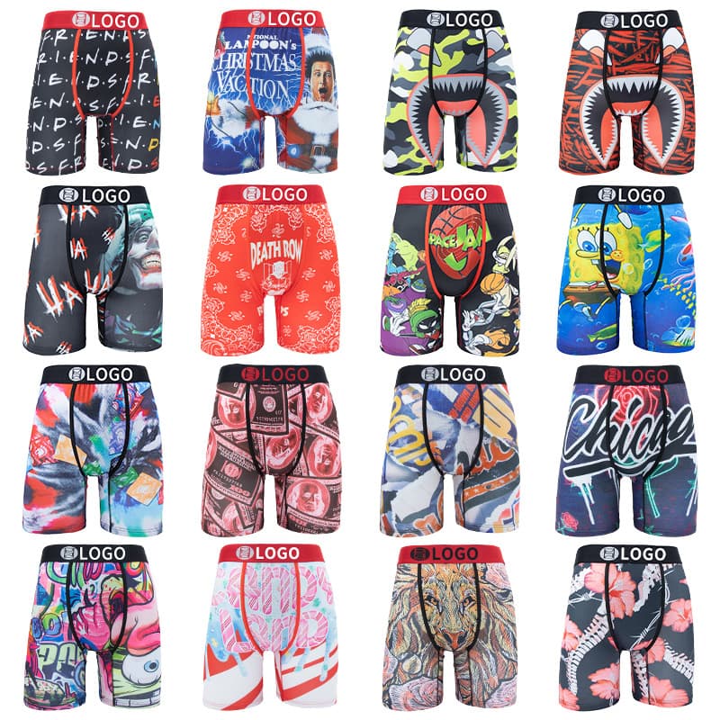 PSD Same Style Trendy Sweatpants: Innovative U-Shaped Design + Printed Polyester Briefs - Exclusive Post-90s Youth Trend
