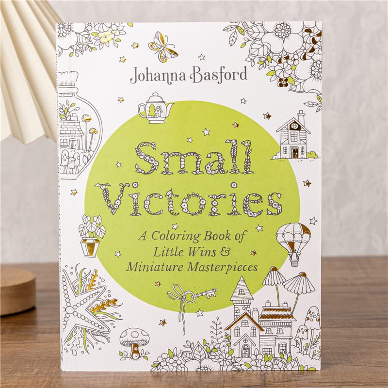 English Version Small Victories Coloring Book Drop Shipping Adult Stress Relief Coloring Painting Book Wholesale