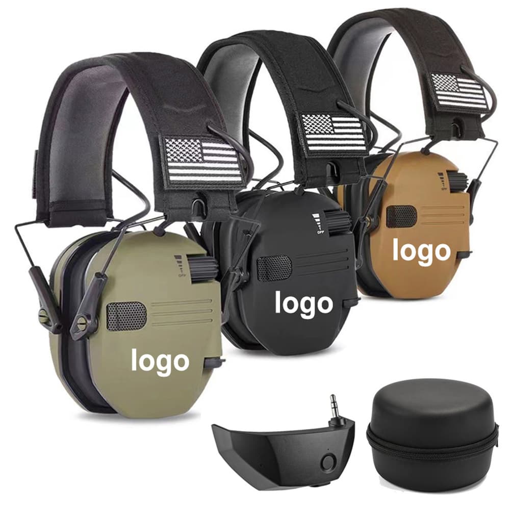 Tactical Headset Noise-Canceling Earmuffs Pickup Noise Reduction Outdoor Sports Amazon Hot Sale