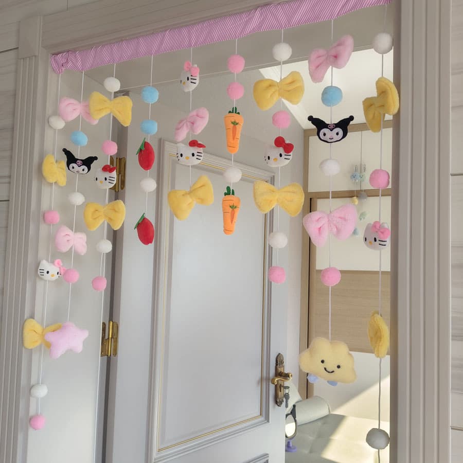 New year, new home, new house decoration, psychedelic butterfly dream, love door curtain, girl door curtain, partition princess curtain