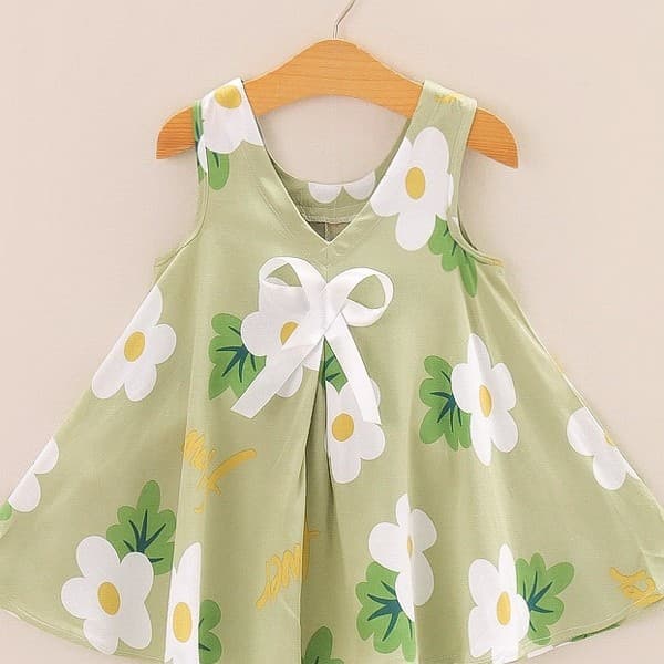 Wholesale Girls Cotton Silk Dress, Summer Children's Clothing, Children's Sundress, Baby Princess Dress, Little Girl Baby Summer Nightgown