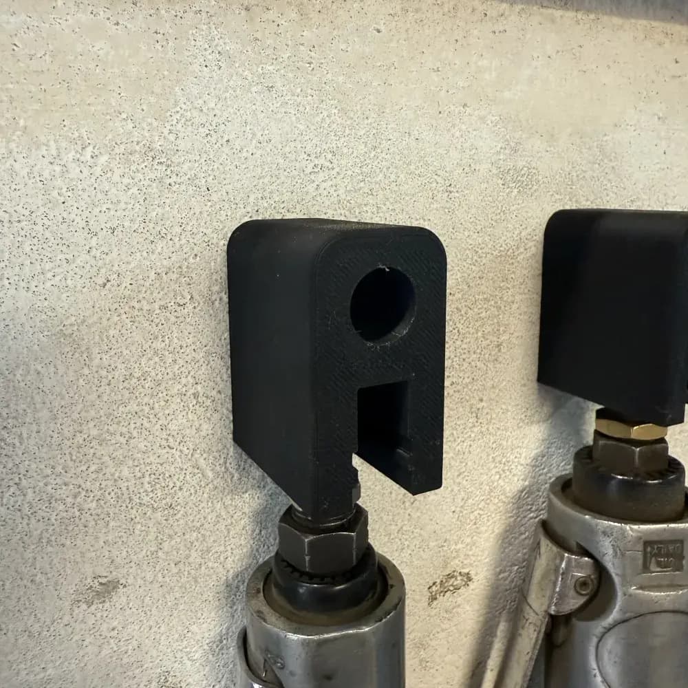 Lockable Wall-Mounted Air Tool Holder