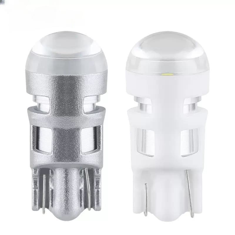 Car LED small car light T10 3030 1smd high brightness wide light with lens spotlight reading light w5w