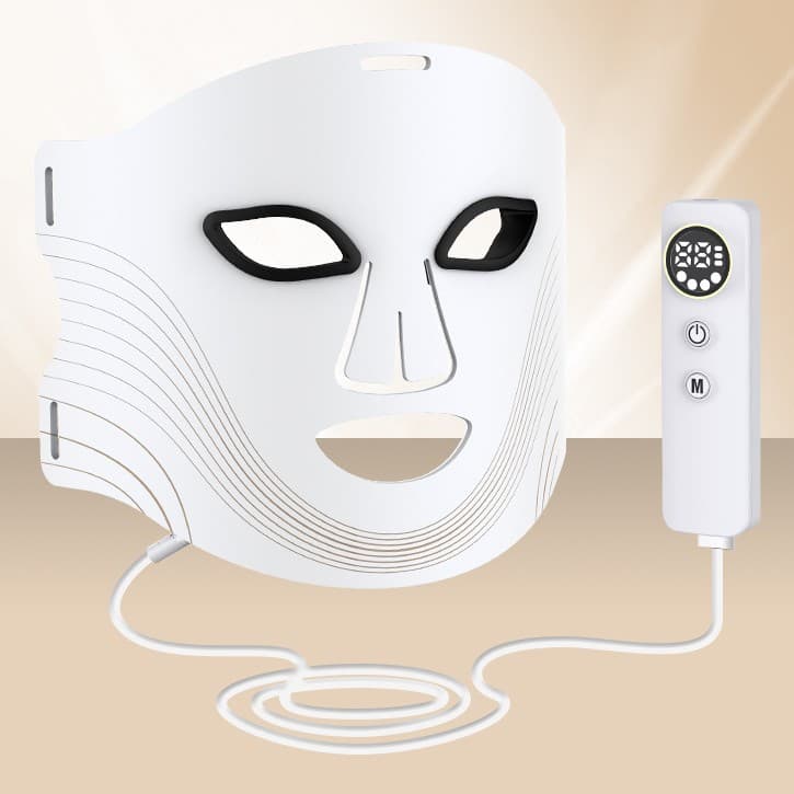 Cross-border Source Home Beauty Device Silicone Red Blue Colorful Seven-Color Light Mask Photon LED Beauty Face Mask