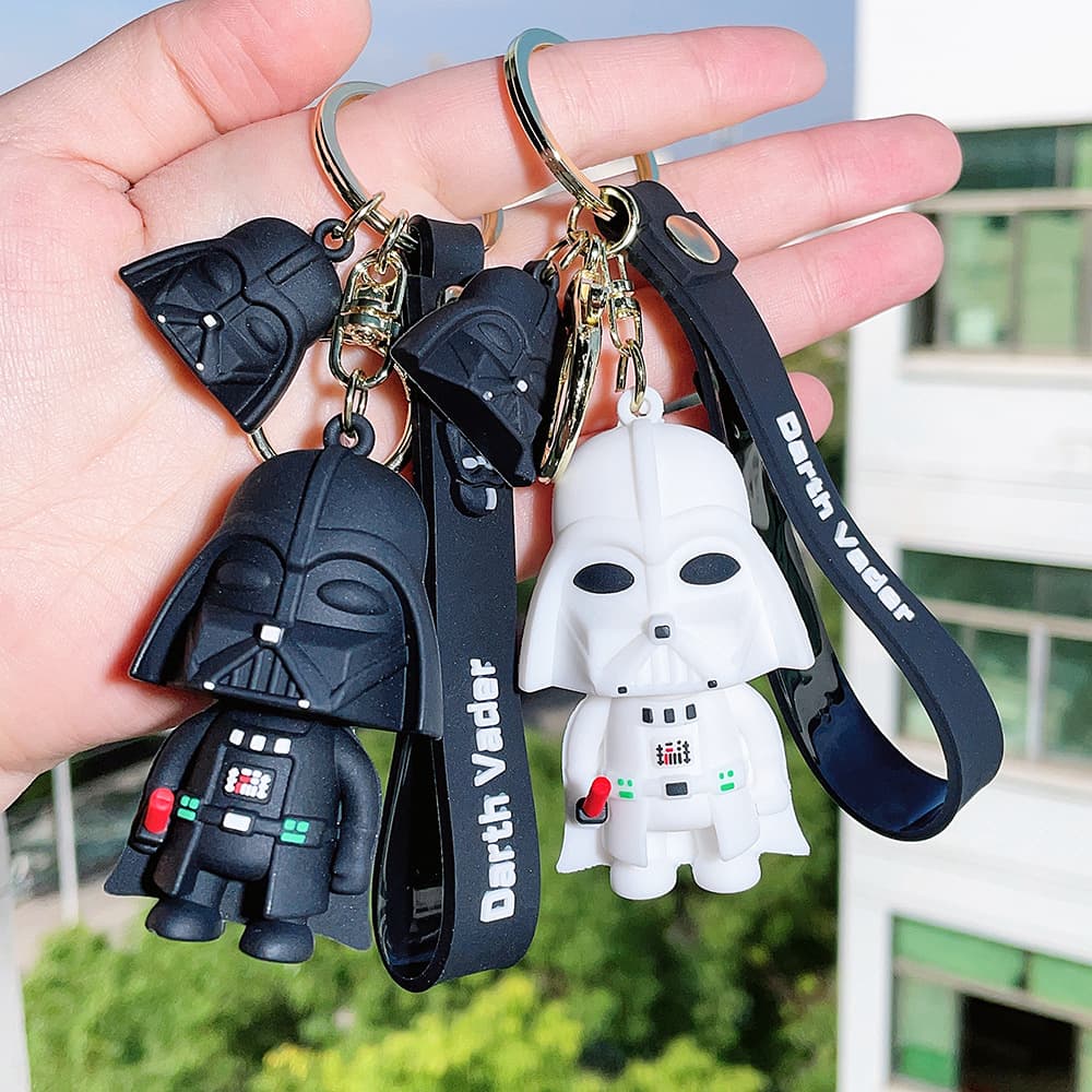 Star Wars Keychain Darth Vader Key Chain Yoda PVC Couple Exquisite Car Keychain Pendant