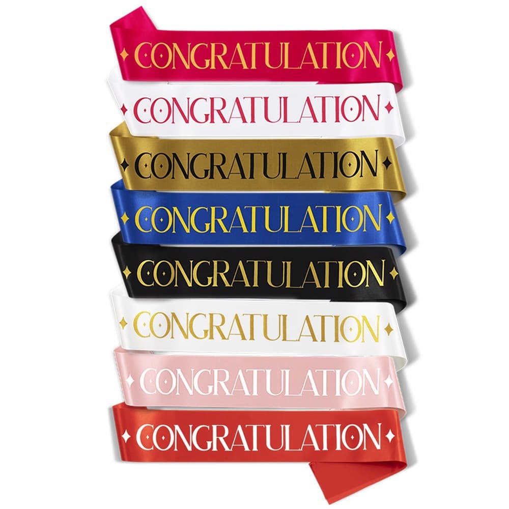Congratulation Sash Graduation Sash Ribbon Ribbon Party Decoration