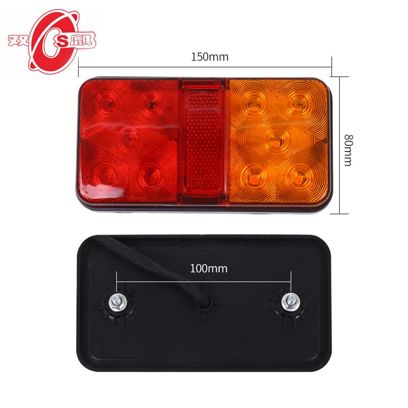 Cross-border Trade 12V24V Voltage 10LED Truck Trailer Tail Light Truck Side Light