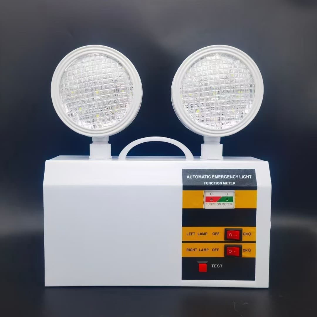 Factory direct sales LED fire emergency lighting, 3-hour emergency commercial building dual-head exit power-off emergency light