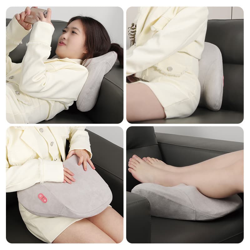 Wholesale Lumbar Massage Cushion Car Back Neck Heat Therapy Pillow Lumbar Massager Shoulder Neck Cervical Massager