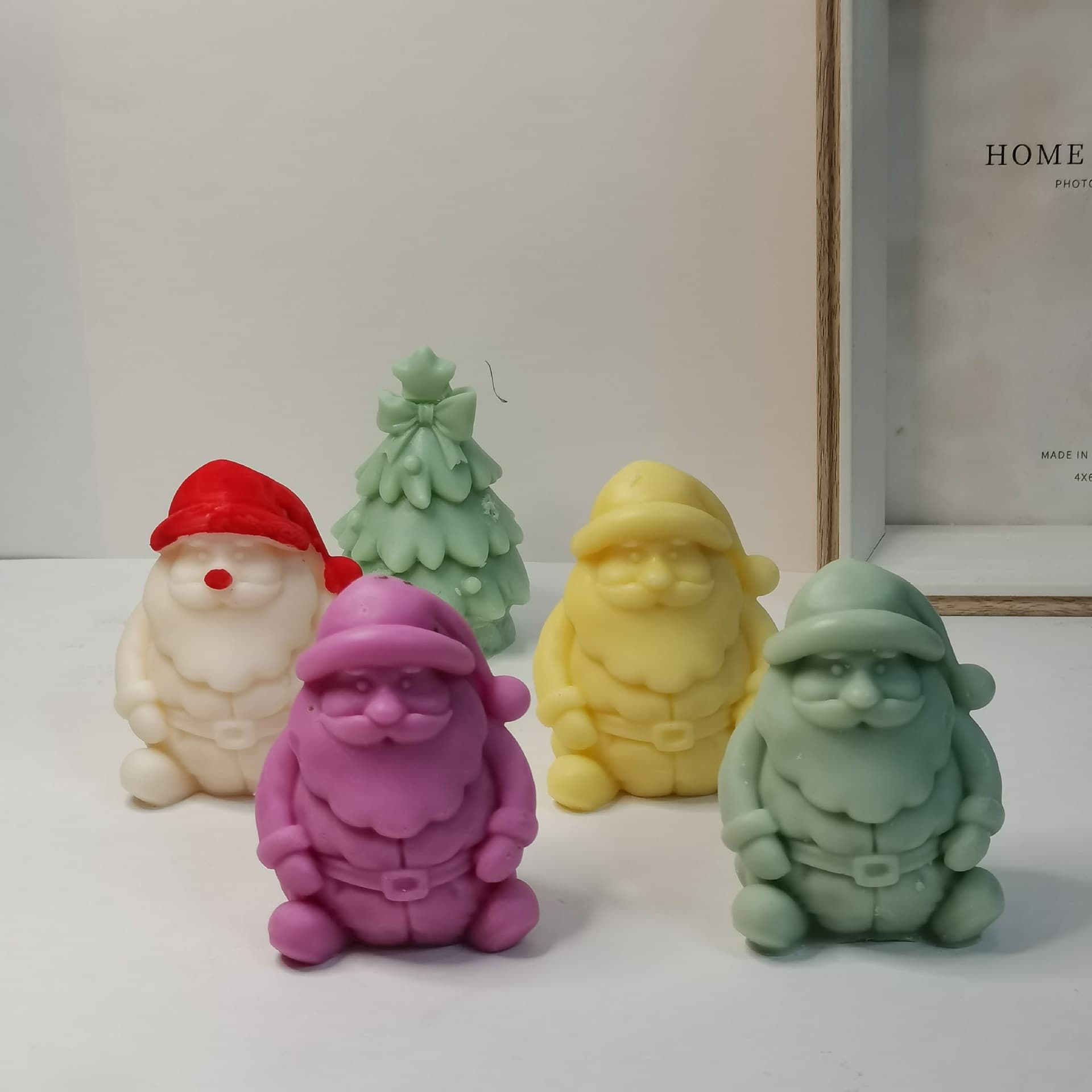 Santa Claus Chocolate Handmade Soap Silicone Mold Christmas Decoration Candle Silicone Mold Aromatherapy Plaster Model