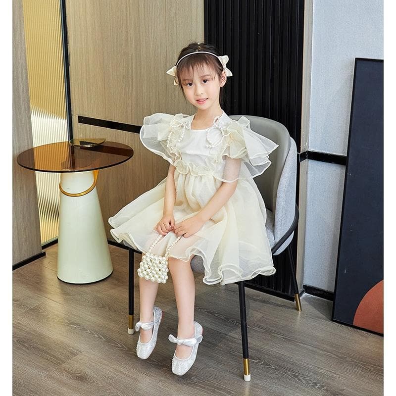 Girls Princess Shoes 2026 Spring/Autumn Performance Crystal Shoes Dress Leather Shoes Big Kid Casual Shoes Silver Children Soft Sole