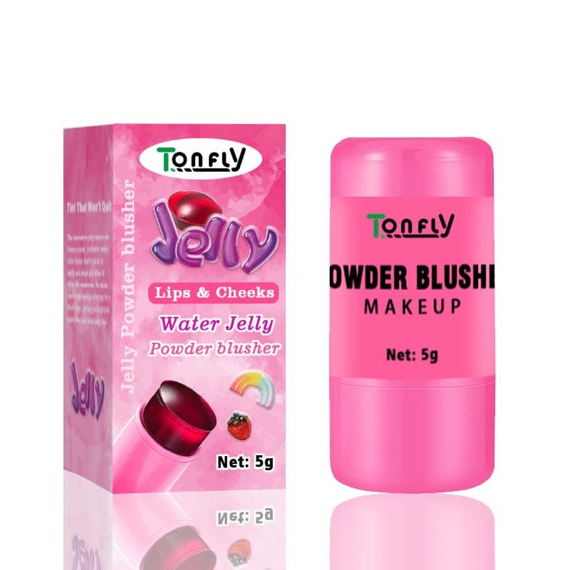 TONFLY Cross-border Foreign Trade Amazon Blush Mud Monochrome Blush Jelly Lipstick Rouge Cream Glow Blush Stick