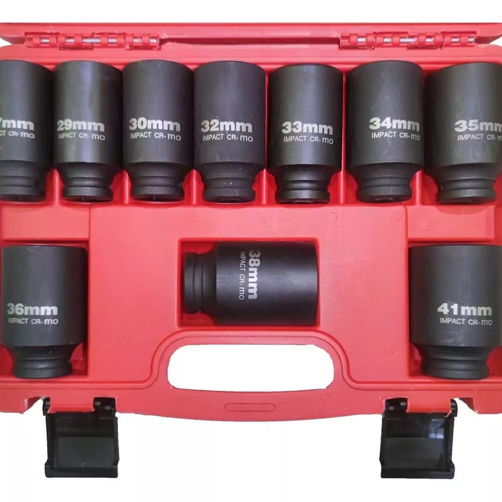 KT1/2 Pneumatic Socket Set 10-Piece, 8-Piece, 9-Piece, Pneumatic Socket Wrench 20-Piece