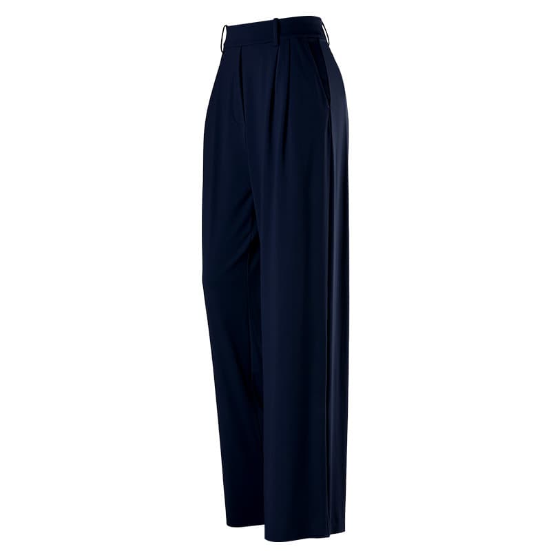 Lulu Style Casual Trousers for Women Straight Loose Wide Leg Long Pants Spring Autumn Quick Dry Formal High Waist Suit Pants