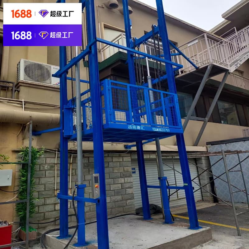 Customized Guide Rail Industrial Freight Elevators, Outdoor Freight Lifts (3-ton, 2-ton), Simple Freight Elevator Manufacturers