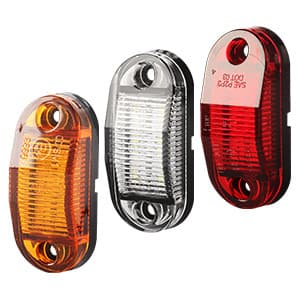 Car Accessories - Show Wide Lights - Led Show Wide Lights For Trucks Trailers White Dot Approved