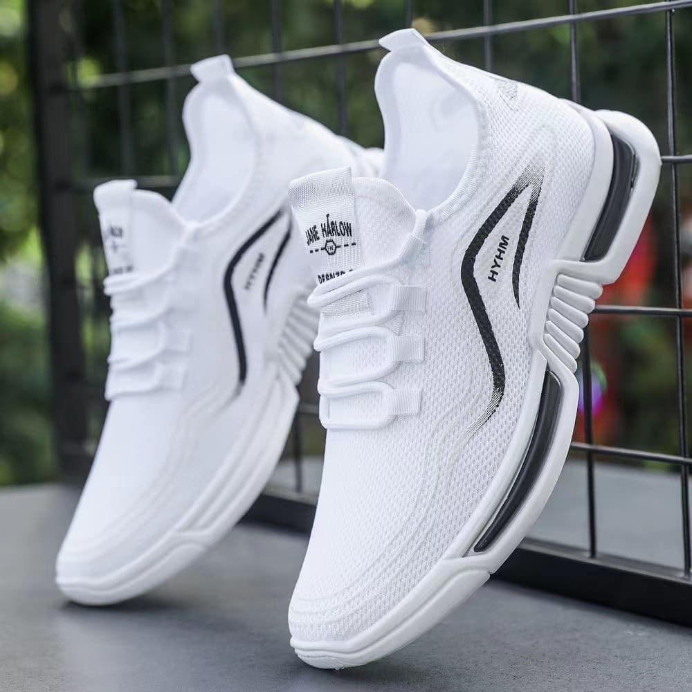 Foreign trade men's new summer sports trendy shoes non-slip casual running shoes Feiwei breathable and comfortable white shoes wholesale