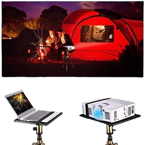 All-metal Laptop and Projector Tripod Stand Tray, Fits 1/4" to 3/8" Screws