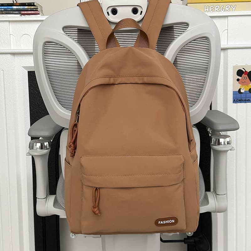 Ins Minimalist Large Capacity Middle School Student Backpack Korean Style High-Fashion Student Laptop Backpack Travel Daypack