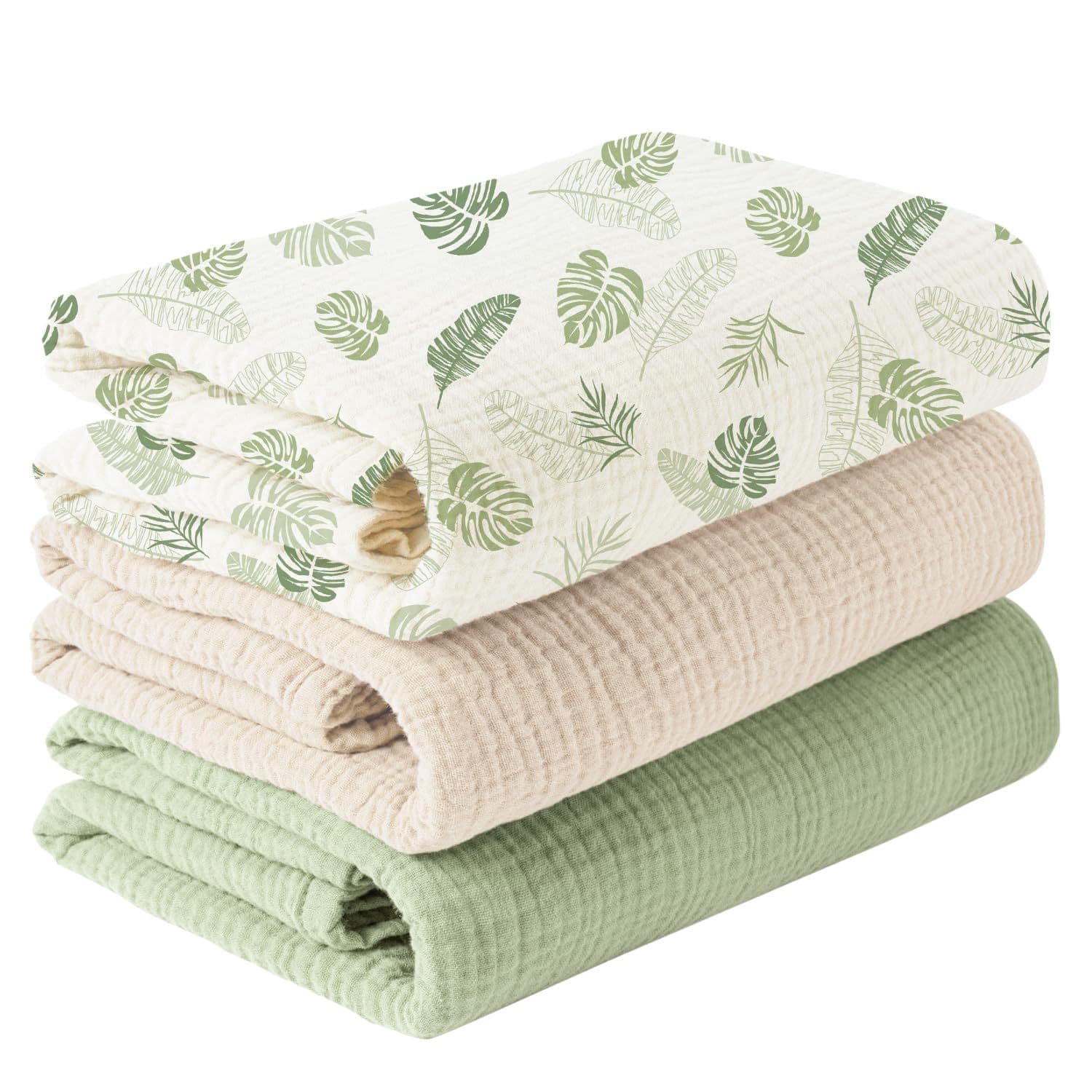 Cross-border Baby Swaddle Wrap Pure Cotton Gauze Newborn Double-layer Crepe Muslin Swaddle Blanket Bath Towel