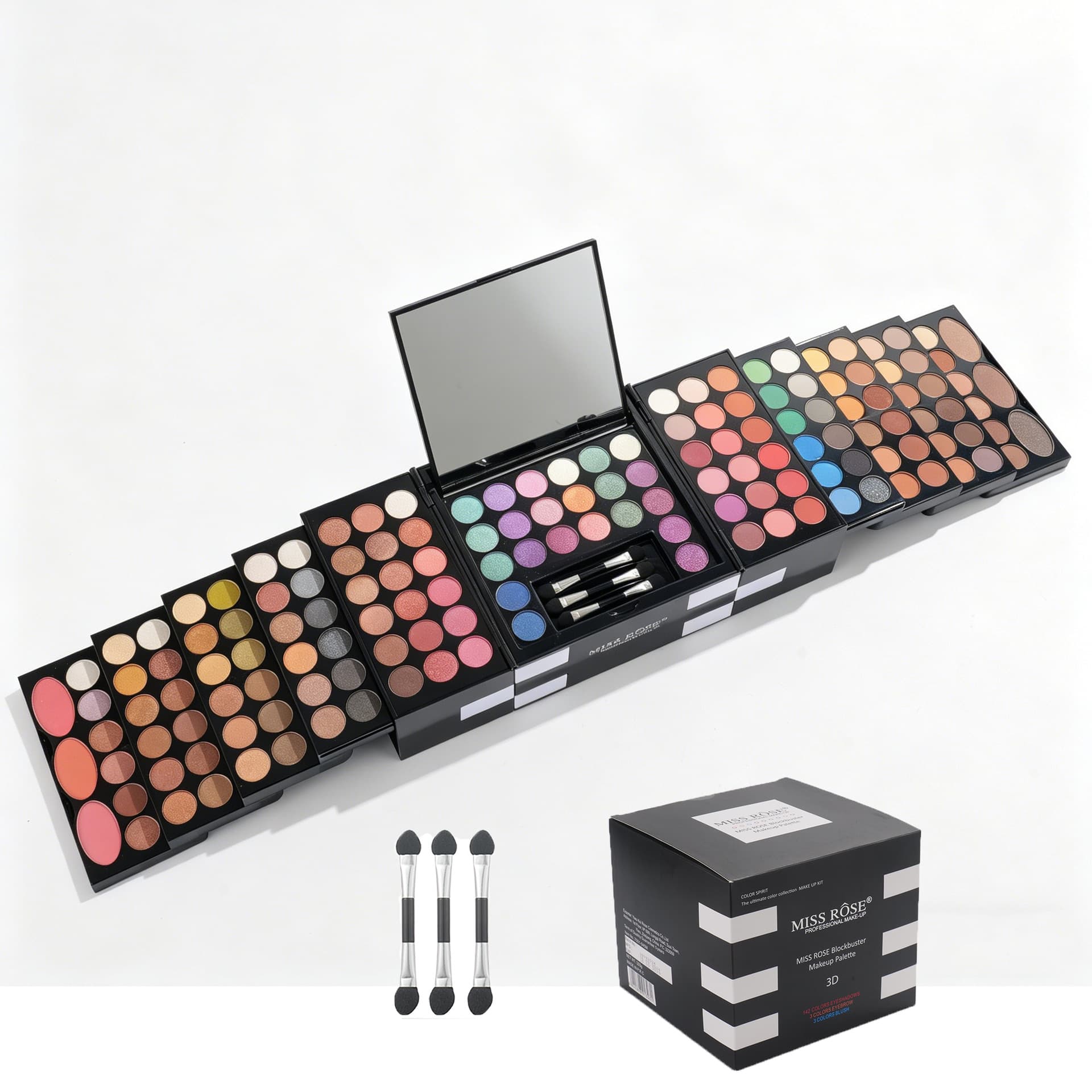 MISSROSE Cross-Border Makeup Palette Set Wholesale Eyeshadow Eyeliner Mascara Full Makeup Kit Blush Powder Compact Makeup Box