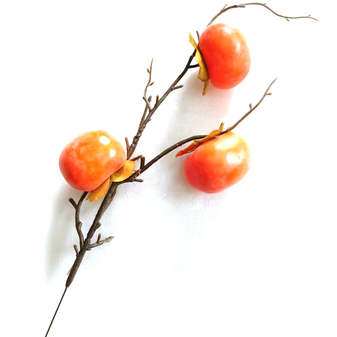 Factory direct sales of artificial pomegranate, persimmon, orange, and apple branches, New Year's flowers, wedding decoration accessories, and other in-stock wholesale.