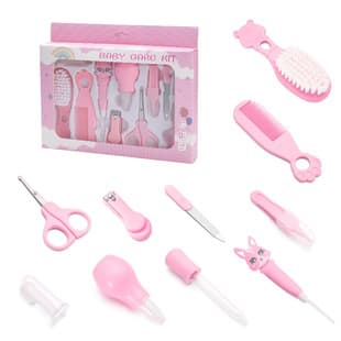 Best-Selling Baby Care Wash Set 10-Piece Brush Comb Combo Baby Nail Clipper Set Customizable