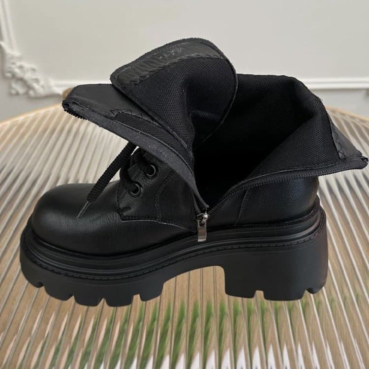 Small thick-soled Martin boots for women 2025 new autumn and winter boots British style single boots increased fashion short boots