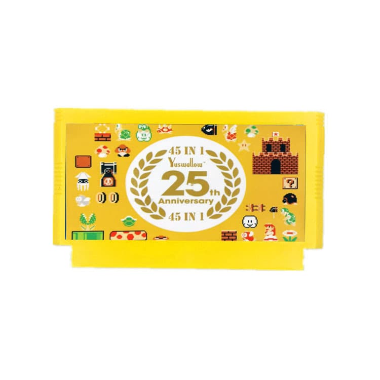 8-Bit Tv Red and White Machine Fc Cassette 45-in-1 Game Card Mario Complete Collection Marioed Bros Remix