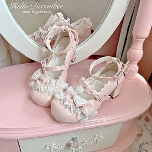 2025 New Court Style Sweet Cute Lolita Shoes Mary Jane Leather Shoes for Girls Princess Shoes
