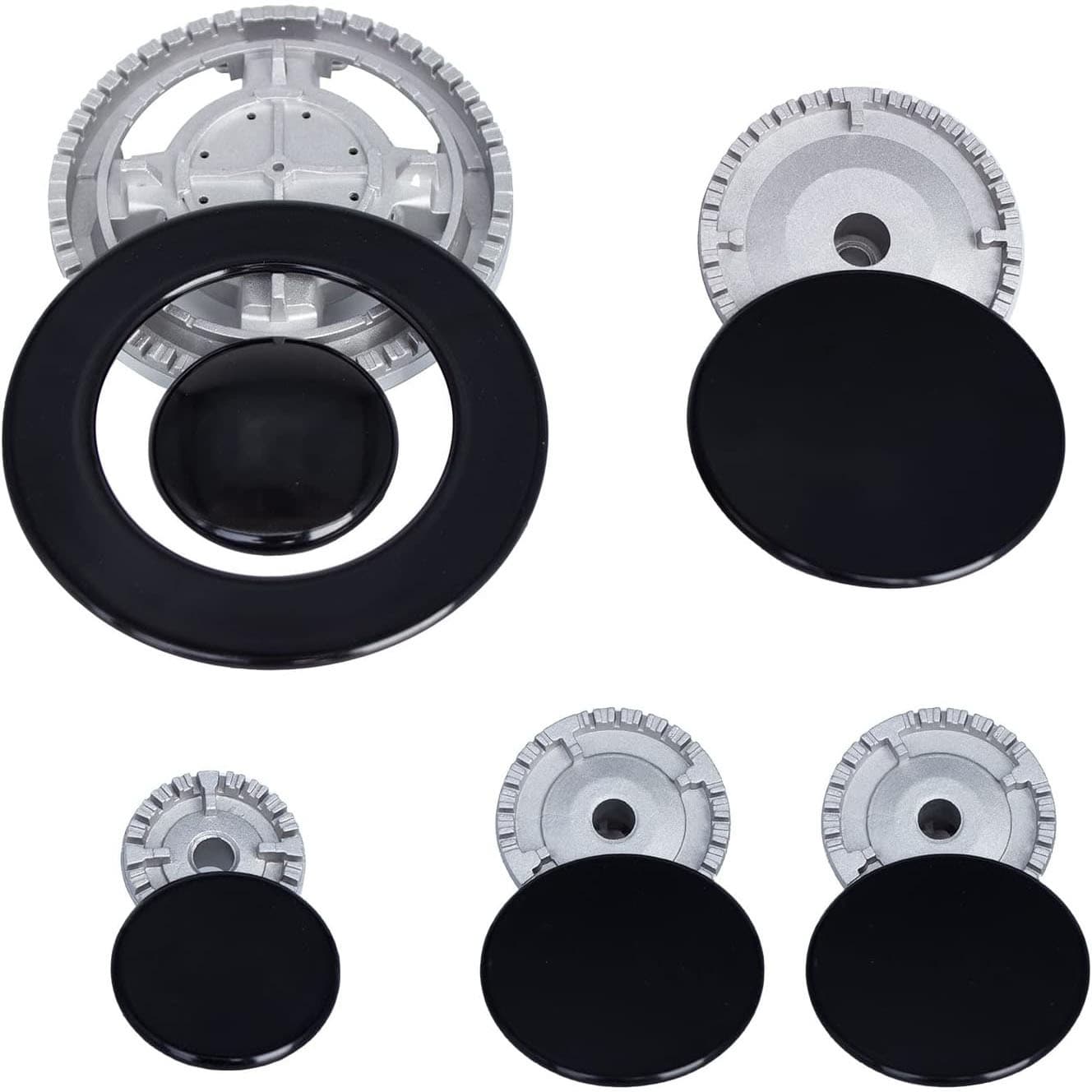 Wholesale SABAF 12334 burner accessories, burner flat iron covers, flame distributor sets, blister packaging.