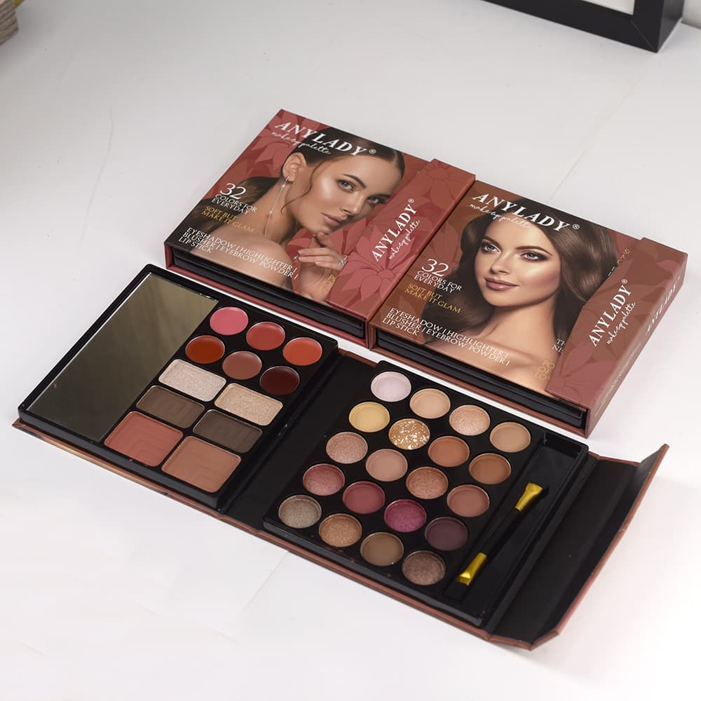 8658FF Makeup Palette Cross-border Trade ANYLADY Paper Eyeshadow Blush Highlighter Eyebrow Powder Lipstick Makeup